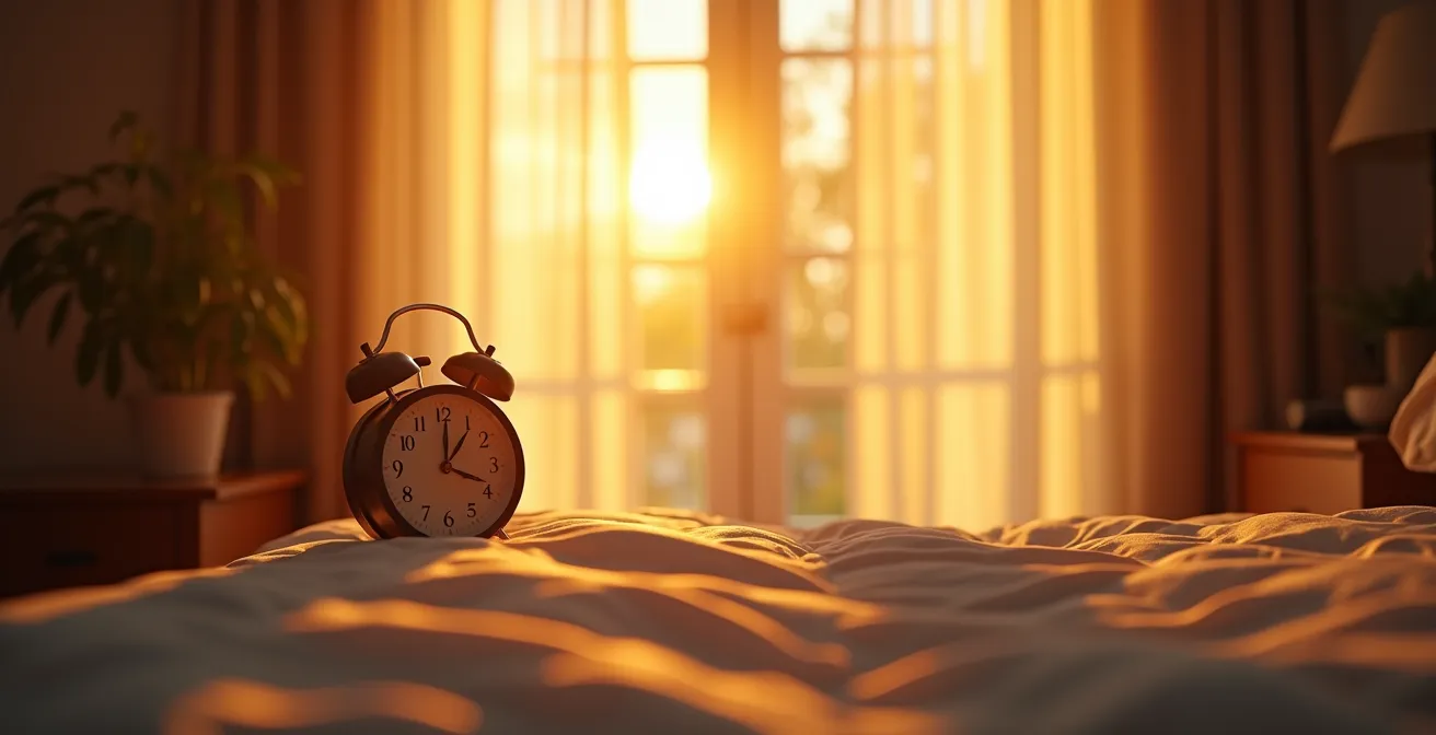 Visualisierung der Cortisol-Kurve am Morgen mit praktischen Zeitmarkierungen