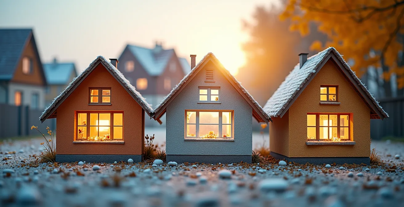 Visualisierung eines dreijährigen Sanierungsfahrplans für einen Altbau mit Förderungen