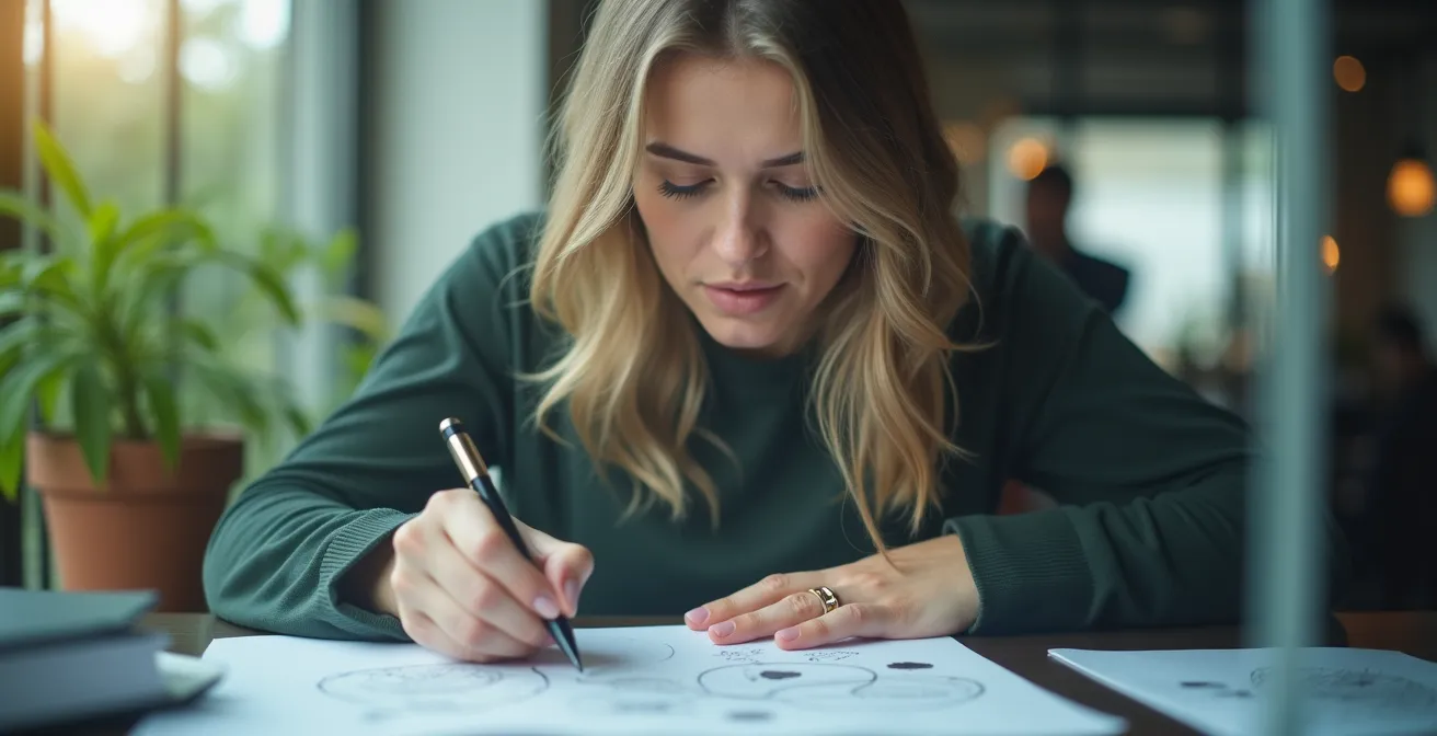 Visualisierung eines wachsenden Growth Mindsets im beruflichen Kontext