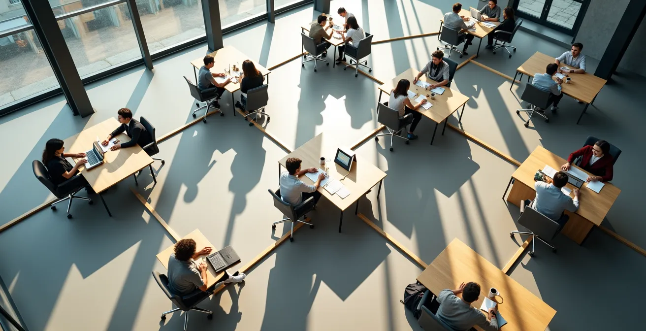 Netzwerkartige Verbindungen zwischen verschiedenen Kompetenzbereichen