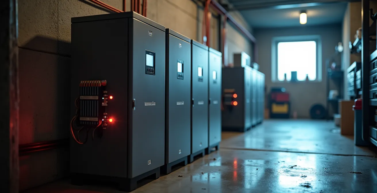 Visualisierung der optimalen Speichergröße basierend auf Haushalts-Lastprofil