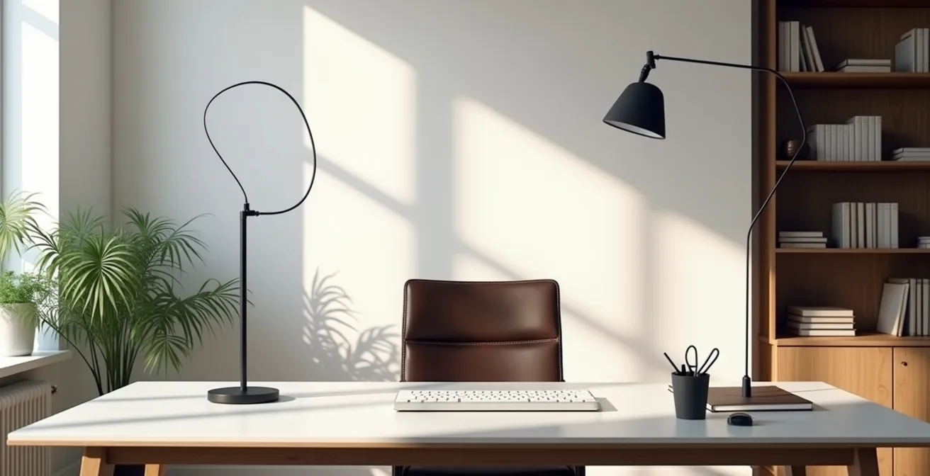 Professionelle Arbeitsumgebung mit durchdachter visueller Präsentation