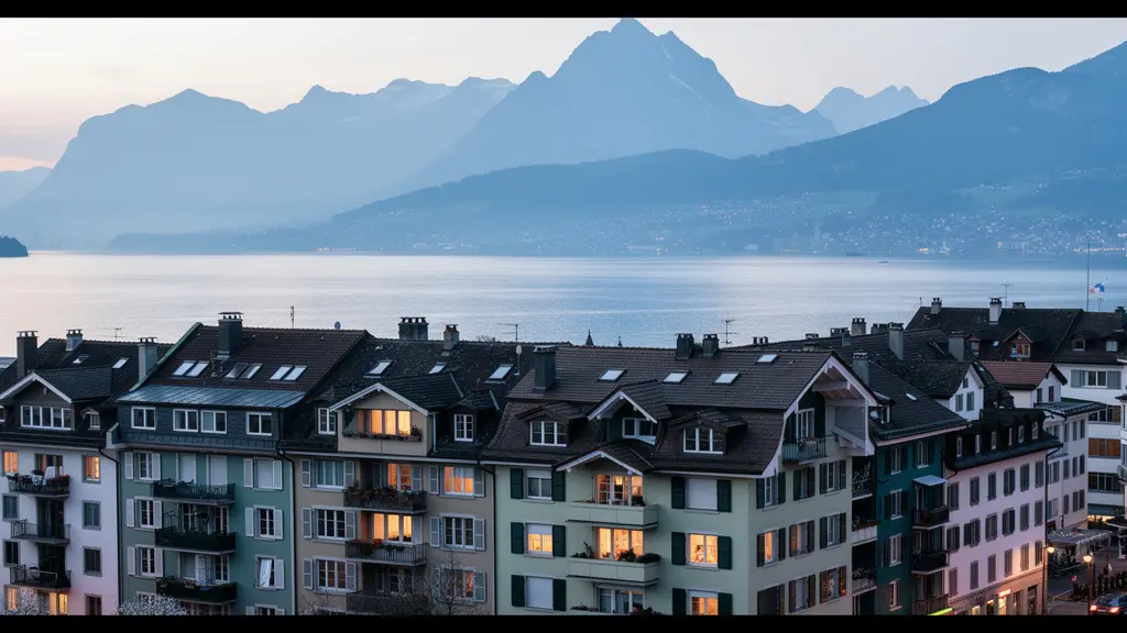 Immobilienpreise Zürich Panorama mit Wohnquartieren und Zürichsee